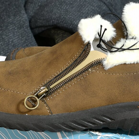 Brown-Jsport ‎ Womens Faux Sherling Shoe - Picture 8 of 9
